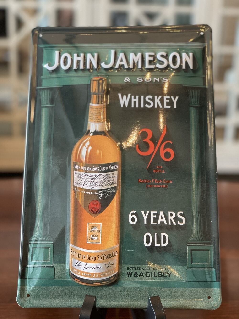 John Jameson Whiskey Metal Sign
